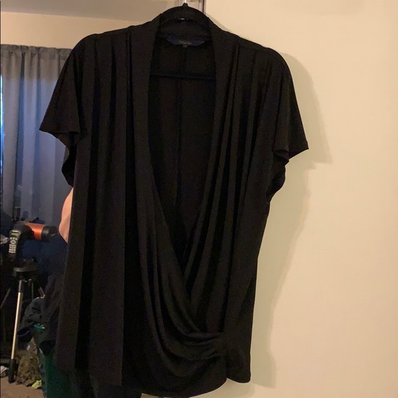 Rachel Roy Black Surplice Top - Picture 1 of 3